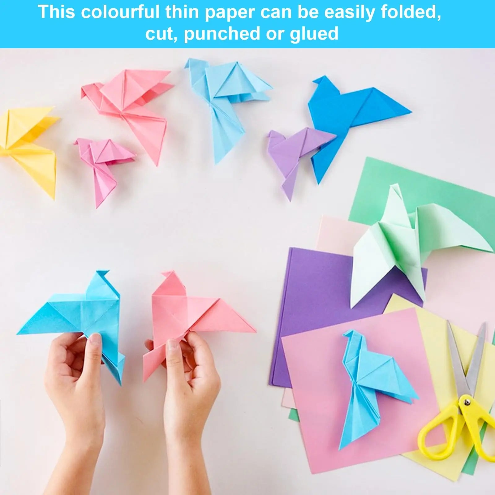 480-Sheet A4 Glossy Tissue Paper Set - 40 Colors for Crafts, Christmas, Wedding Decor & Packaging
