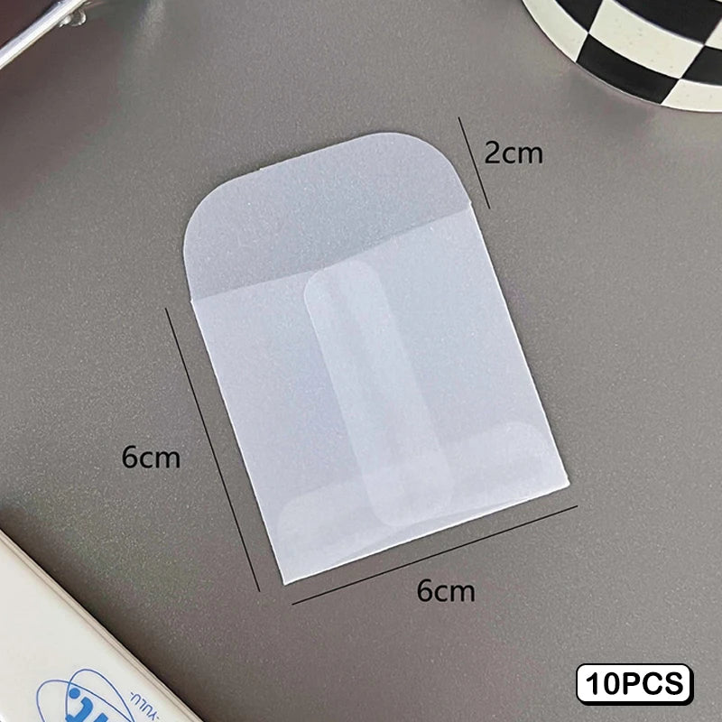 10PCS Semi-transparent Sulfuric Acid Paper Envelopes For DIY Postcard Card Storage Bag Wedding Invitation Gift Packing Bag