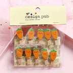 10 Pcs/Lot Creative Cartoon Animal Wooden Clip With Hemp Rope Photo Paper Clothespin Craft Clips Party Decoration Clip