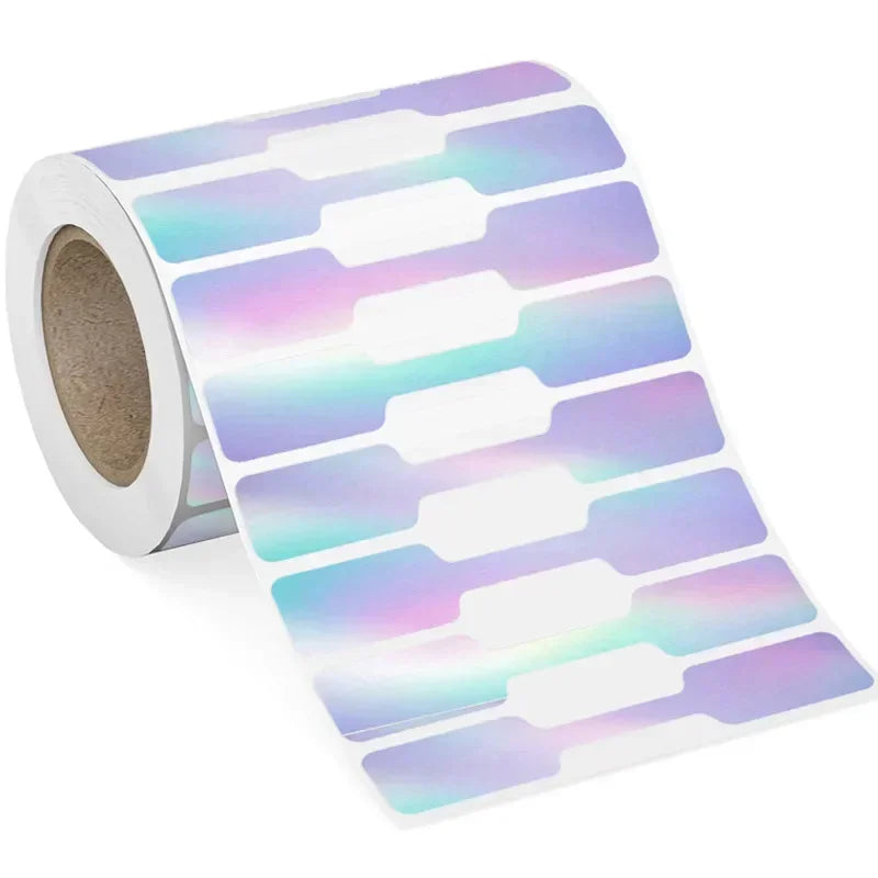 500pcs Paper Price Tags Jewelry Tags Self Adhesive Blank Labels Display Card Packaging Sticker Necklace Earring Bracelet DIY