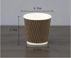 100pcs/pack 4oz 100ml Disposable Paper Cup Espresso Cup  Coffee Cup High Quality Double layer Paper Cup