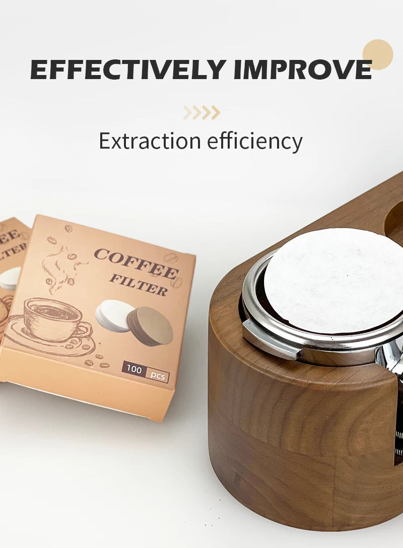 Coffee Filter Paper 51mm 53mm 58mm Round Disposable Secondary Water Filter Papers Espresso Portafilter Accessories Barista Tools