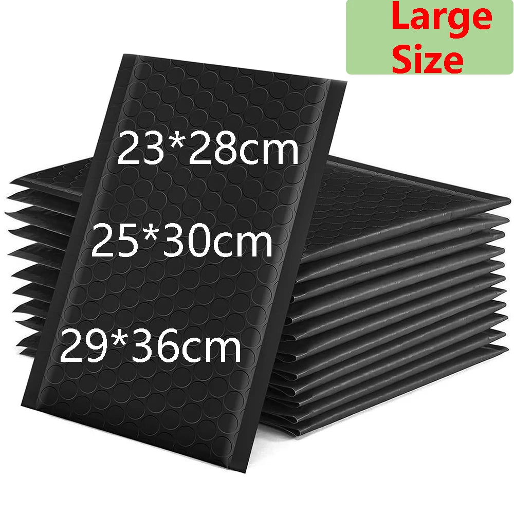 20 Pcs Bubble Envelopes - Large Size Black Bubble Mailers Self Seal, Waterproof Postal Bags for Protecting Mailing & Packaging