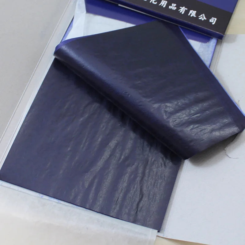 50PCS 48K Carbon Paper Blue Double-sided Thin Carbon Paper for Accounting and Finance Transfer Paper  Tracing Papers for Drawing