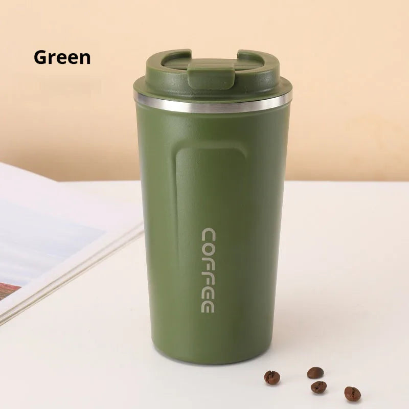 380/510ML Stainless Steel Coffee Mug Portable Tumbler Vacuum Flasks Car Thermal Cup Keeps Cold and Heat Thermal Mug Coffee Cup