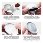 Icafilds Disposable Nespresso Vertuo Coffee Capsule Seal Aluminum Foils Cream Cafe Filter Lid Sticker For Nespresso Vertuo Plus