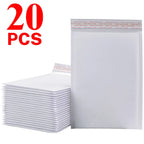 10-50PCS White/Yellow Kraft Bubble Film Mailing Envelope Bag Customizing Lightweight Shipping Protection Bubble Padded Envelopes