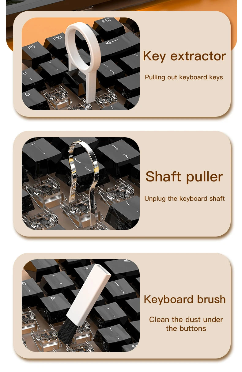 21-in-1 Cleaner Kit Earphones Cleaning Pen Screen Cleaning Tools Computer Keyboard Brush Keycap Puller Multifunctional Brush Kit