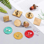 Custom Wax Seal Stamp and Wooden Handle set, For Wedding Invitation, Multiple Designs, Personalized Logo Wax Stamp, Initial Wax