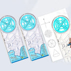 Rotary Multi-function Geometric Drawing Ruler Protractor Learning Measuring Tool Creative Stationery Gift School Office Supplies