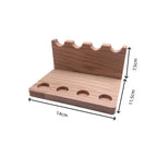 1PC Walnut Wood Multifunction Desk Organizer - Pen Holder, Phone Stand & Storage Solution for Office and School