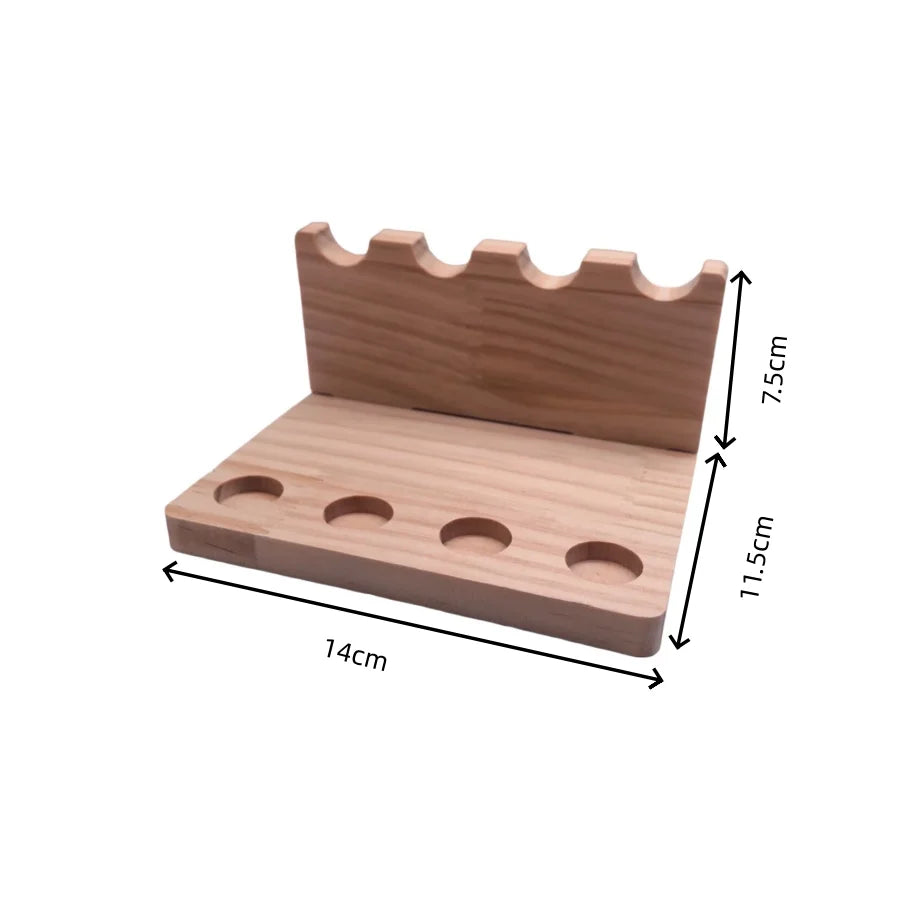 1PC Walnut Wood Multifunction Desk Organizer - Pen Holder, Phone Stand & Storage Solution for Office and School