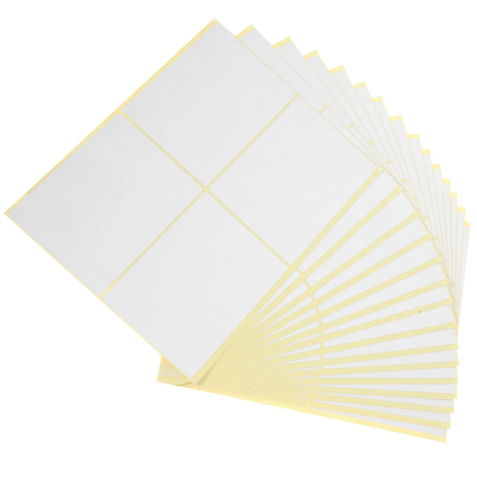 120 Pcs Large White Adhesive Labels Blank Stickers Write On Tags For Boxes Mailing Packages Filing Products Rectangle Paper Name