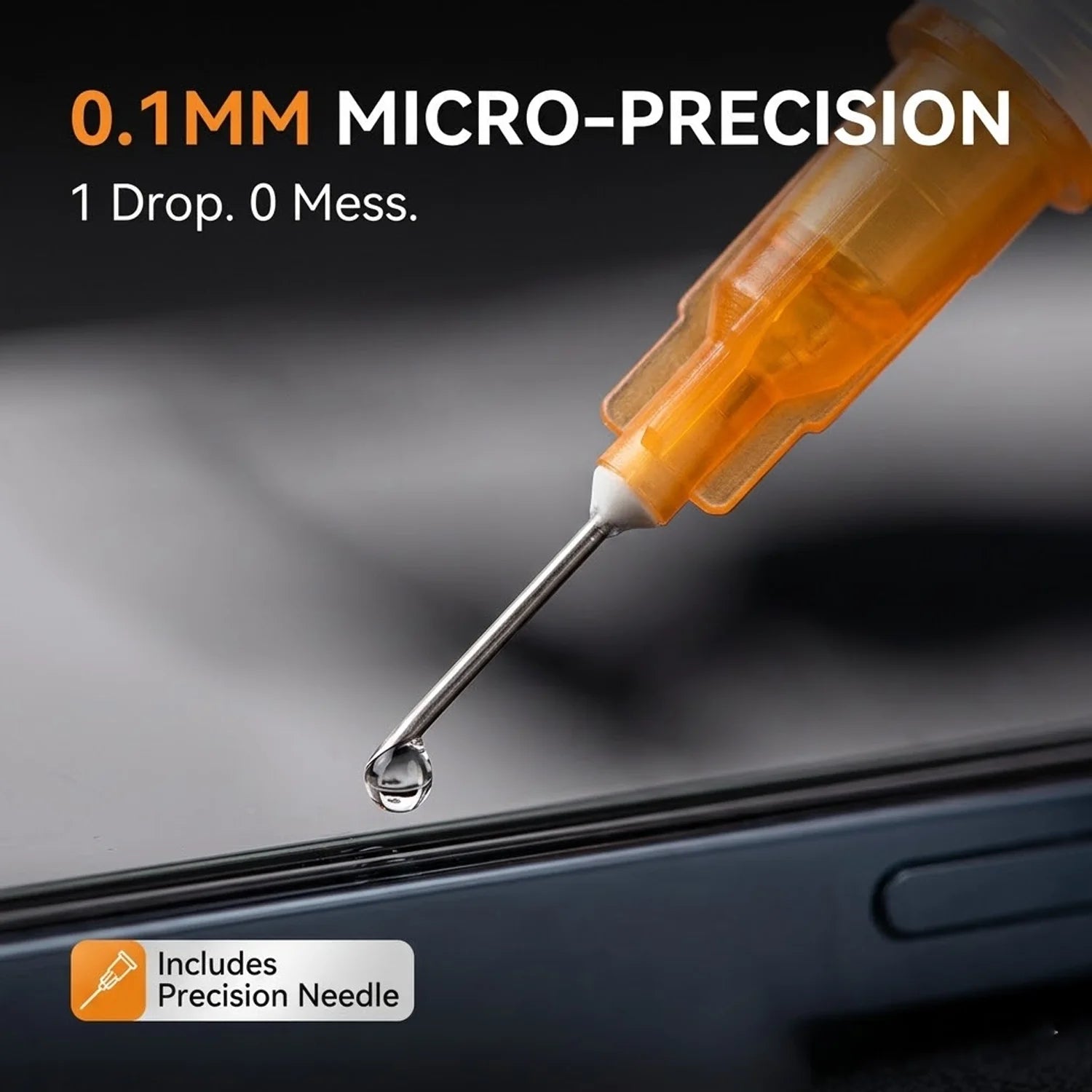 SiKEZHAN 50ml Phone Screen Adhesive Remover Liquid LCD Frame Back Cover Glue Cleaner Repair Kit Tool + Precision Injector Needle