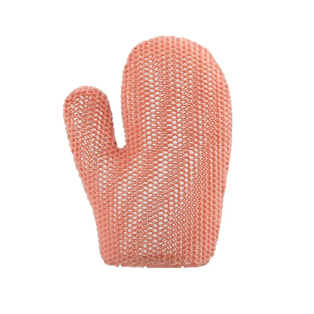 New Honeycomb TPU Exfoliating Shower Glove - Quick-Drying Body Scrubber Sponge for Bathroom