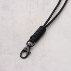 Emergency Survival Backpack High Strength Paracord Keychain Parachute Cord Lanyard Rotatable Buckle Key Ring