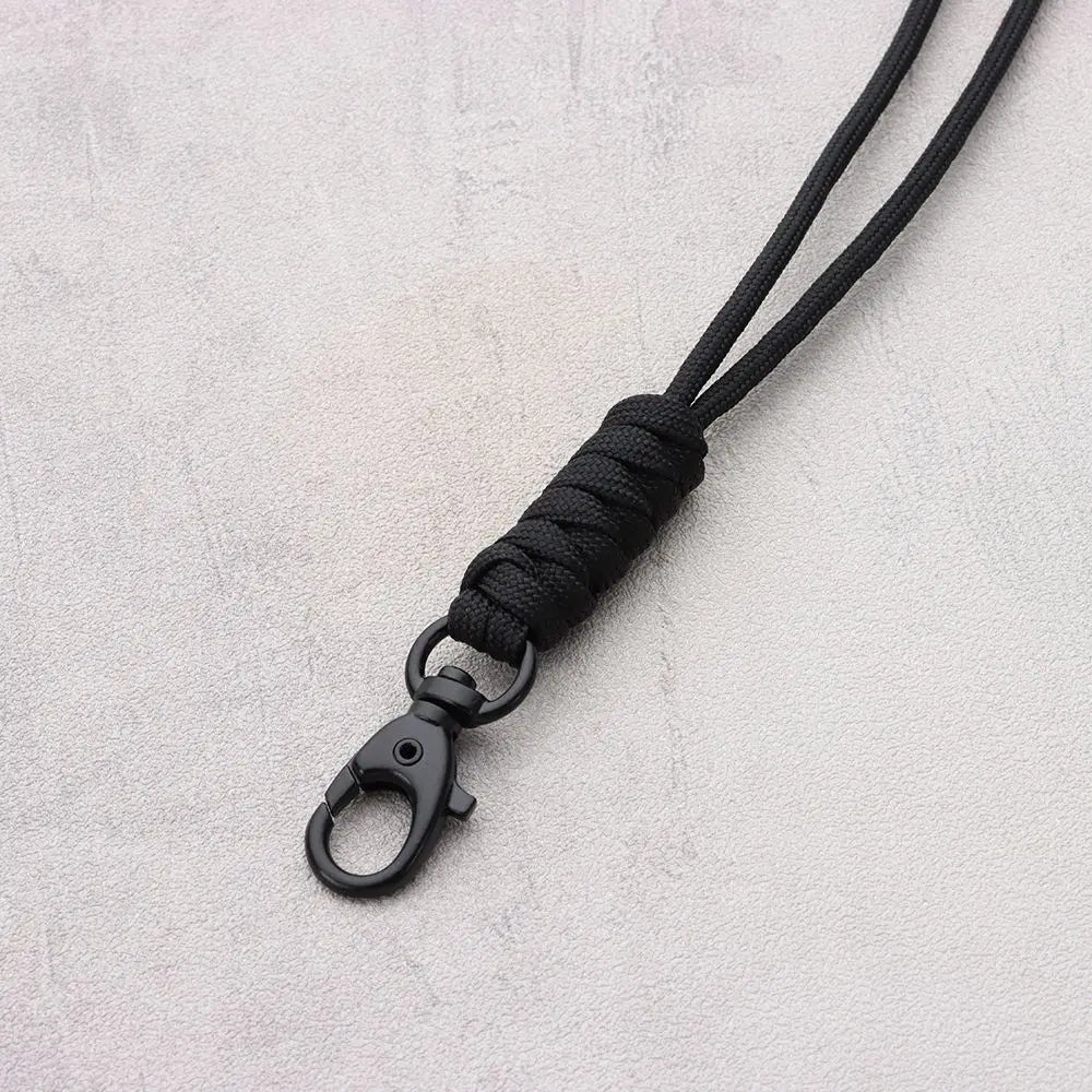 Emergency Survival Backpack High Strength Paracord Keychain Parachute Cord Lanyard Rotatable Buckle Key Ring