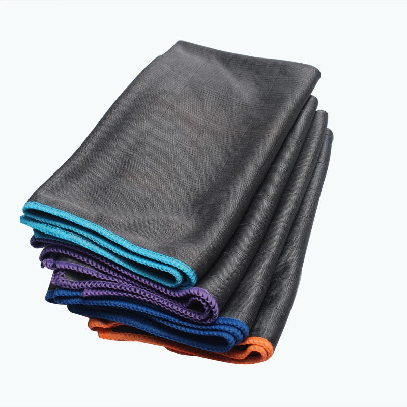 3PCS Carbon Microfiber Cleaning Cloth Lint Free Reusable Kitchen Dish Cloth Glass Window Polishing Streak Free Miracle Clean Rag