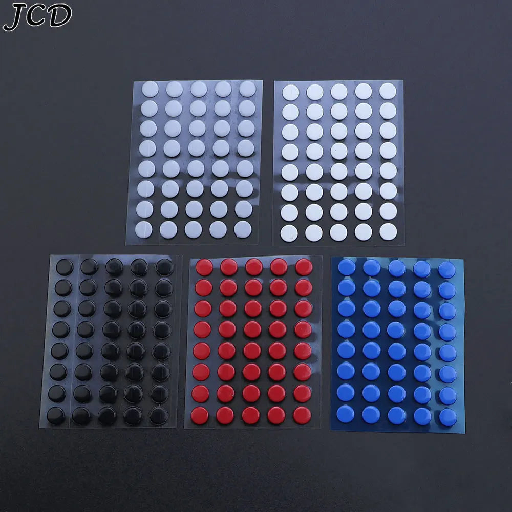 JCD 40Pcs 6.5mm Diameter 0.8mm Thickness Small Dots Universal Mouse Skates for Logitech Rubberized Mouse Foot Glide Feet Sticker