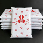 White Courier Poly Mailers Postal Bag Cute Bow Clothes Mailer Storage Packaging Bag Gifts Shoes Express Transport Pouch
