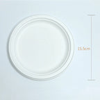 Disposable Party Plates 50/100pcs Disposable Eco-Friendly Degradable Paper Plate for Barbecue Supplies Birthday PartyVIE LENTE