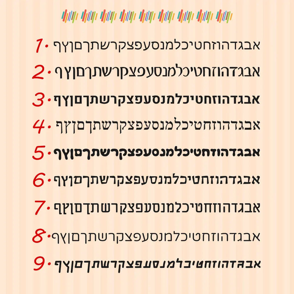 Custom Hebrew Waterproof Self-adhesive Baby Name Sticker Personalized Kids School Label Kindergarten Stationery Tag
