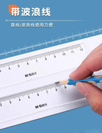 M&G Stainless Steel Compass Set - Geometry Math Tools with Rubber Ruler Carpenter Student Cartography Drawing School Supplies