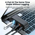 Mini Splitter 4 Ports USB Hub 3.0 Box Rotatable USB Data Transfer Multiple Expander For Computer Laptop MacBook PC Accessories