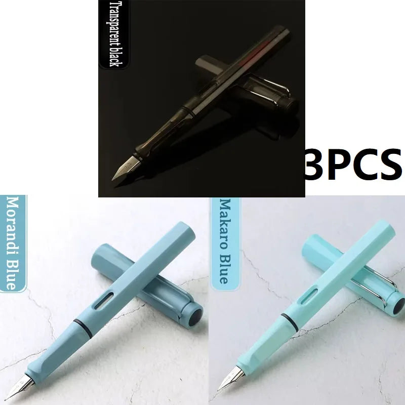 High-Quality Calligraphy Fountain Pen Luxury Ink Cartridge Writing Office School Supplies for Students