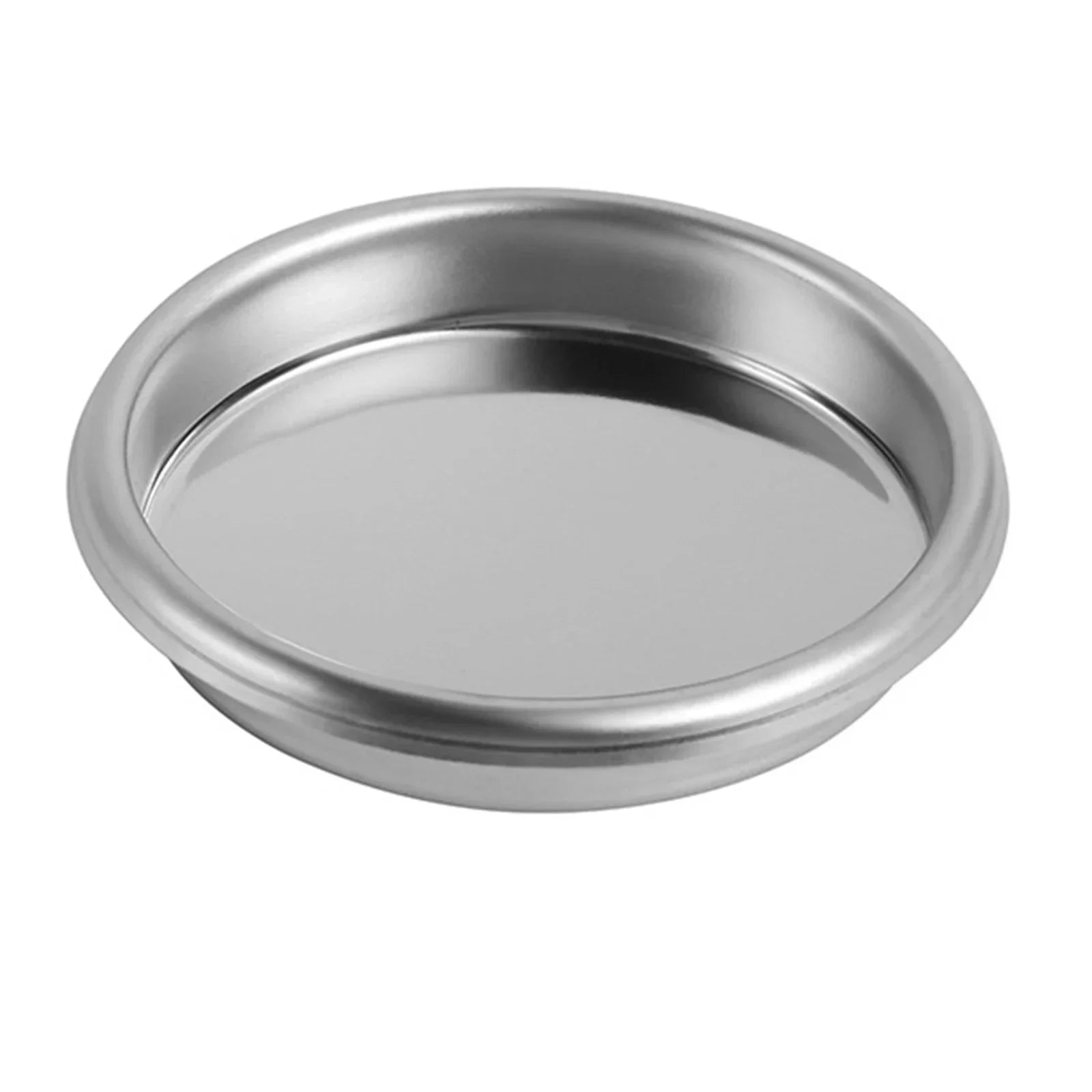 1pc Coffee Blind Filter Basket 51 58mm StainlessSteel Non Pressurized Filter Cup For Backwashing In Semiautomatic Coffee Machine