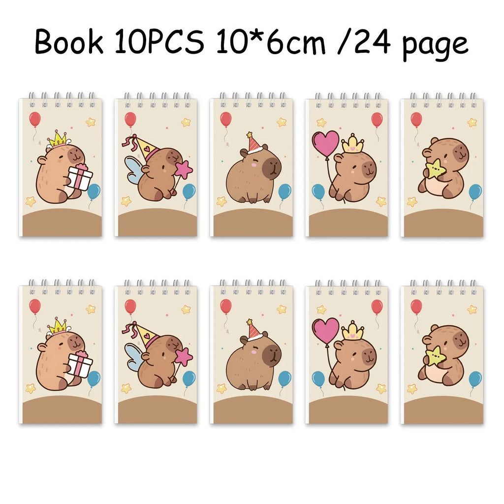 Birthday Decoration Capybara Birthday Invitation Card Cup Tablecloth Plate Napkin Poster Baby Shower Birthday Girl Party Favors