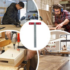 T Square Right Angle T Shape Positioning Marking Ruler Tool Right-Angle Positioning Square for Woodworking Carpentry Industry