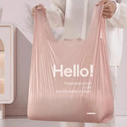 100Pcs Handheld Garbage Bag Disposable Trash Pouch Shopping Bag Kitchen Storage Garbage Bags Cleaning Waste Bag Plastic Bag