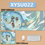 Anime Game Furina Neuvillette Mavuika Wanderer Raiden Columbina XXL Large Genshin Impact Mouse Pad Keyboard Desk Mat Mousepad