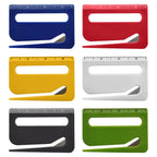 1Pc Plastic Letter Opener With Ruler Envelope Mail Slitter With Razors Wrapping Cutter Opener With Pointed End, Magnifying Glass