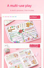 Kawaii Flowers Line Shaped Highlighter Pens, Roller Tip, Curve Liner, Marker for Writing, Journaling,Drawing Stationery, 6Pc Set