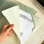 Creative Large Capacity File Folders Waterproof L-Shaped File Organizer Plastic Sorting Storage Document Bag For Student