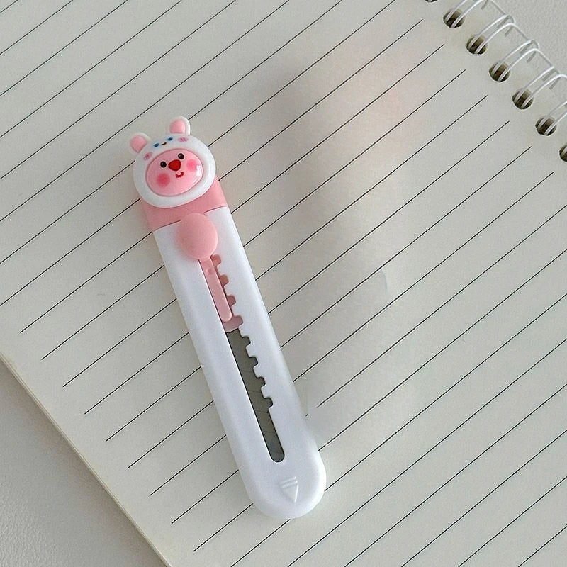 1pc Cartoon Mini Utility Knife Personalized Gift Handcrafted Cardboard Cutter Letter Opener for Students and DIY