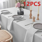 Set Of 6/12/24 40x40cm Table Cloth Napkins Durable Polyester Thicken Placemat Reusable for Kitchen Dining  Wedding Decoration