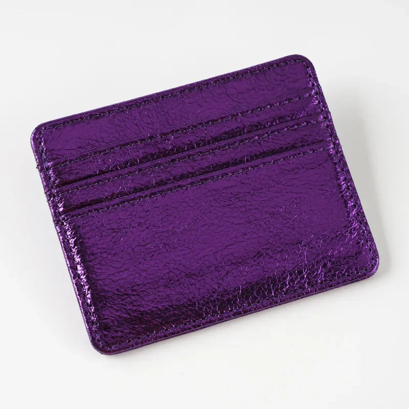 Women Thin Card Holder Wallet Lightweight Multi-Card Holder Case Pu  Leather Credit Card Money Coin Holder Purse Bag