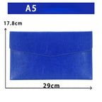 A6 A5 A4 Leather File Folder Data Package Document Bag Fashion Briefcase Data Contract Bill File Bag School Office Supplies