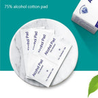 10/100Pcs Car Detailing Disposable Alcohol Disinfection Cotton Pad Wash Care Phone Cleaning Wiper Screen Glasses Cleaning Cotton