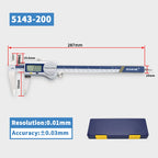 SHAHE Digital Caliper IP67 Coolant/Water/Dust Proof ,150/200/300mm Stainless Steel Digital Vernier Calipers Measuring Tool