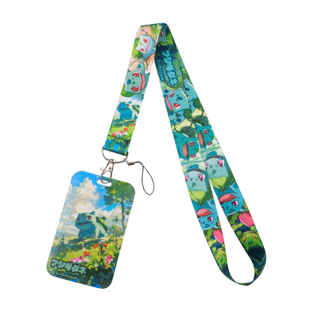 Cute Anime Monster Lanyard Card Holder Colorful Neck Strap for Key ID Card Phone Straps Badge Holder Key Ring Accessories Gifts