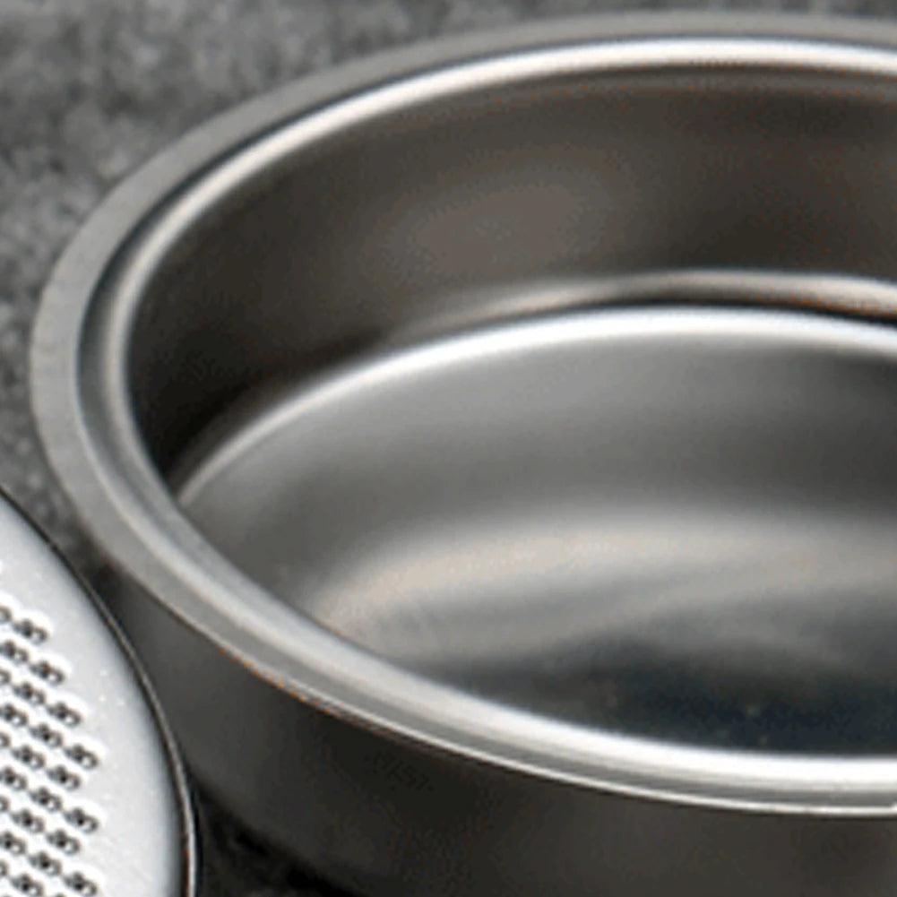 1pc Coffee Blind Filter Basket 51 58mm StainlessSteel Non Pressurized Filter Cup For Backwashing In Semiautomatic Coffee Machine
