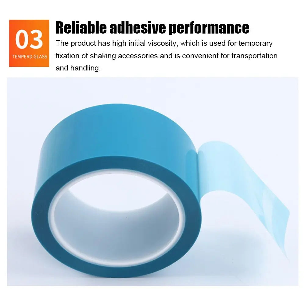 50M Blue PET Adhesive Tape For Fridge Fixed Refrigerator Air Conditioner Fixed Installation Transport