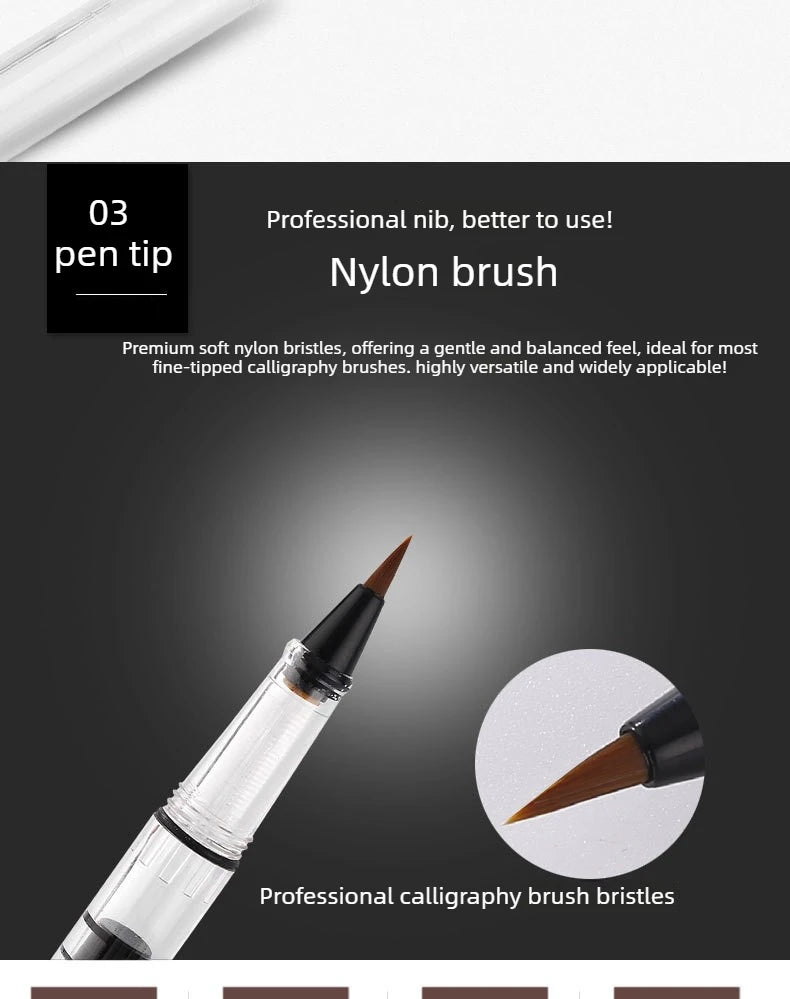 9 Color Piston Brushes Calligraphy Brushes Watercolor Brushes Paint Pen Stationery Art Schoo Supplies for Chinese Painting