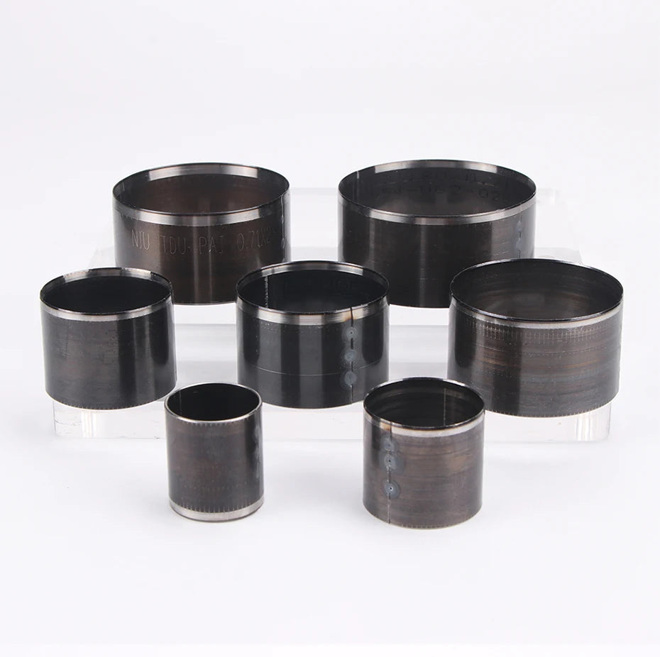 QJH 7Pcs Sharp Leather Cutting Die Leather Circle Stencil Cutter Mold Round Hollow Hole Punch Set Paper Leather Craft Tools