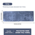 SEAMETAL 160X60CM Microfiber Car Wash Towel Thicken Towels Car Double-Sided Soft Cloth Auto Detailing Care Washing Drying Rags