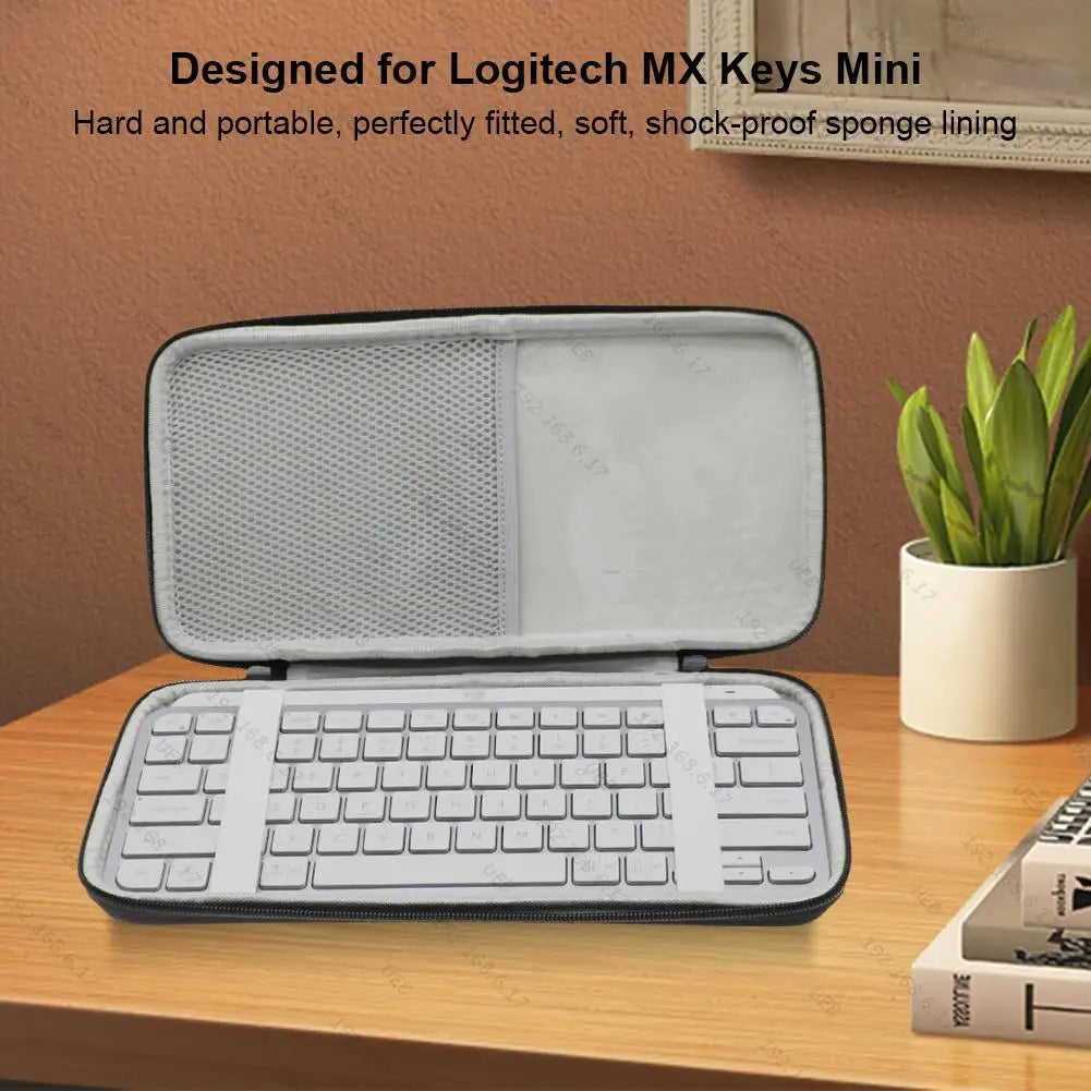 Protective Storage Bag Illuminated Keyboard Storage Case Carry Case for Logitech MX Keys Mini Wireless Keyboard for MX Keys